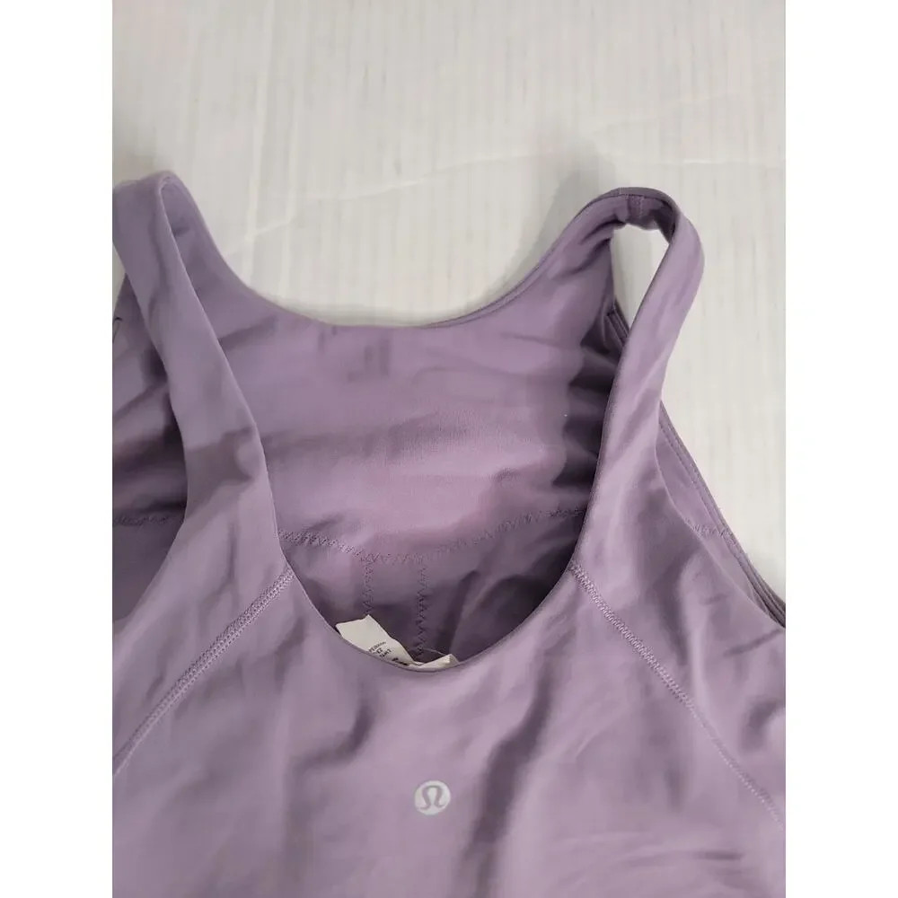 Lululemon Align High Neck Tank Top Sz 8 Lavender Nulu Workout